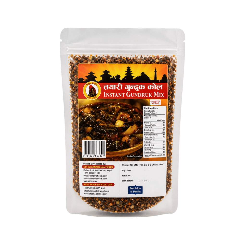 Rato bhale Instant Gundruk Mix 200 g buy online USA - 1